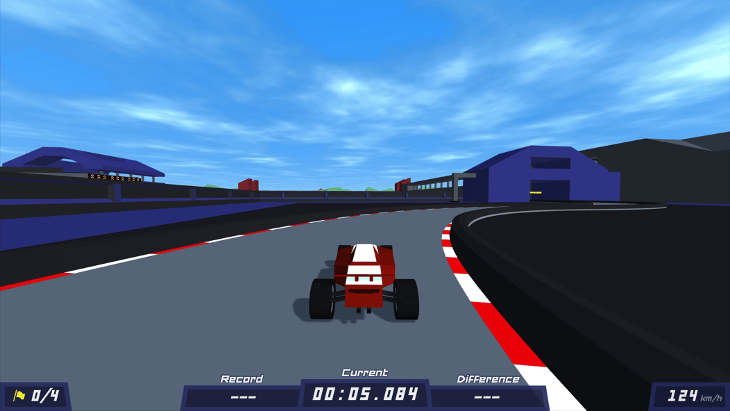 Polytrack Racing Circuit Corner In-Game Screenshot